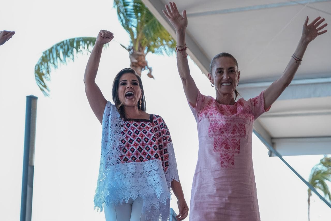 Mara Lezama refrenda respaldo a Sheinbaum durante gira por Quintana Roo